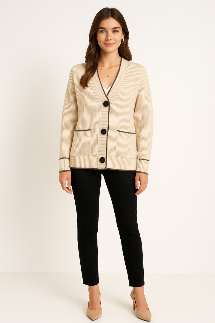 Women's Chic Button Cardigan