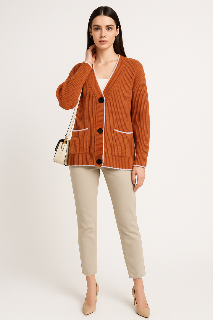 Women's Chic Button Cardigan