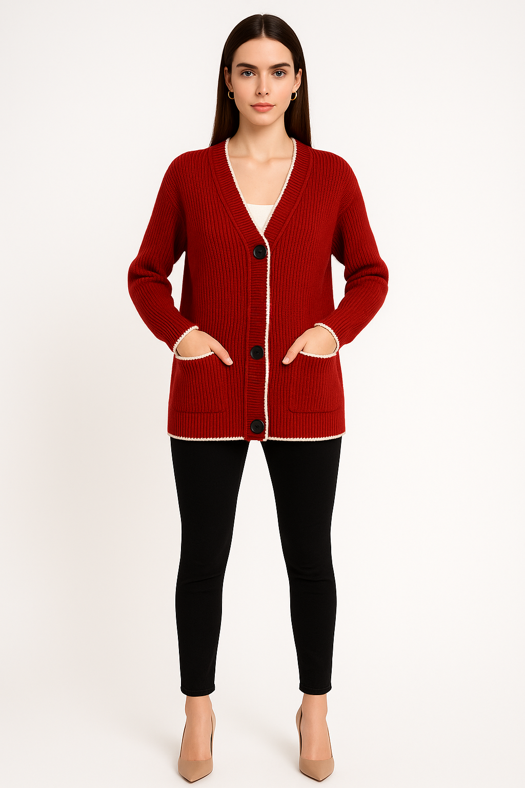 Women's Chic Button Cardigan