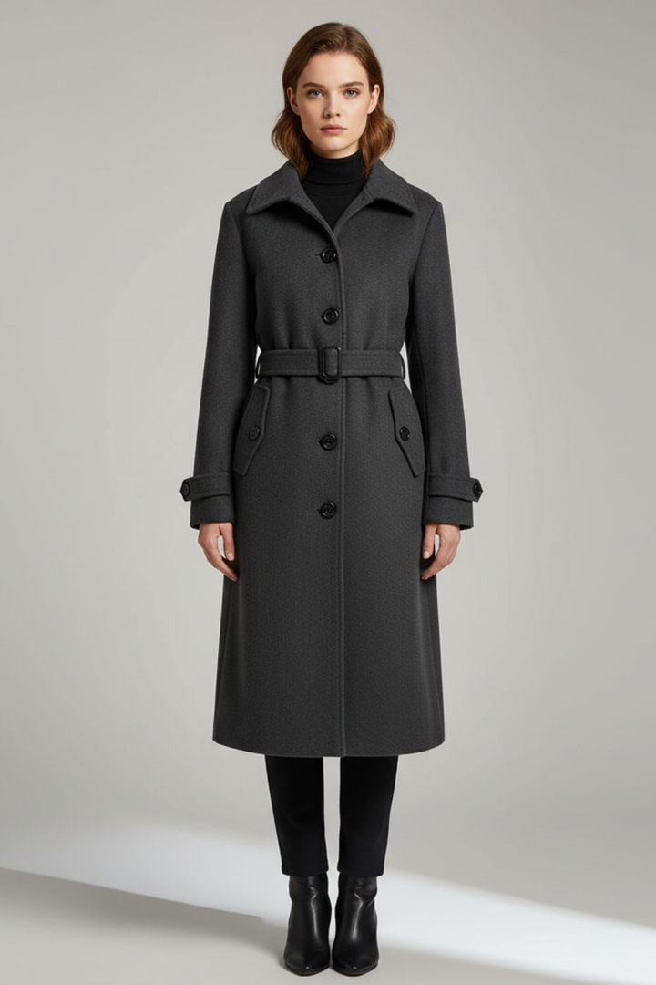 Women's Classic Belted Coat