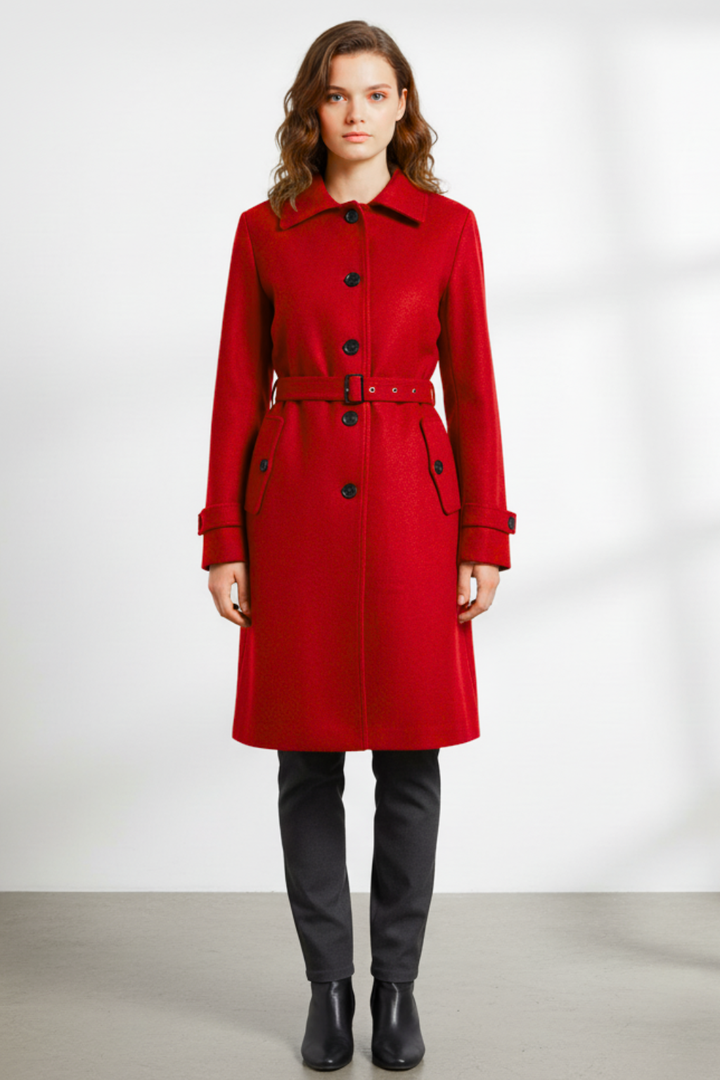 Women's Classic Belted Coat