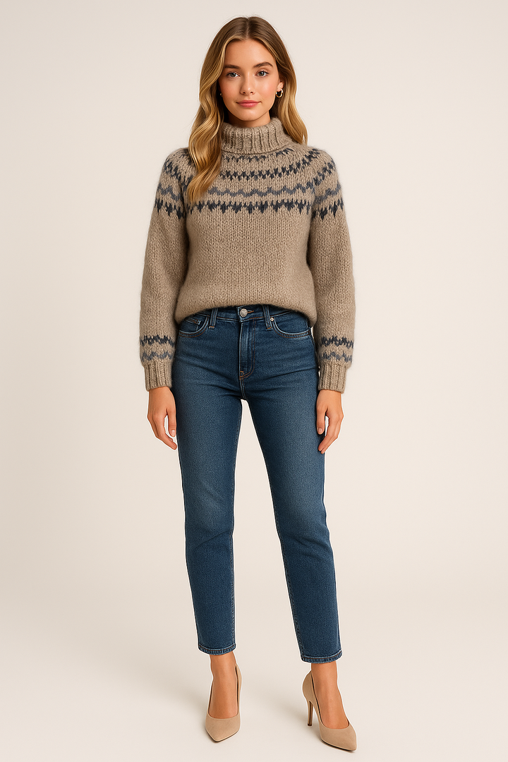 Women's Classic Winter Fair Isle Sweater