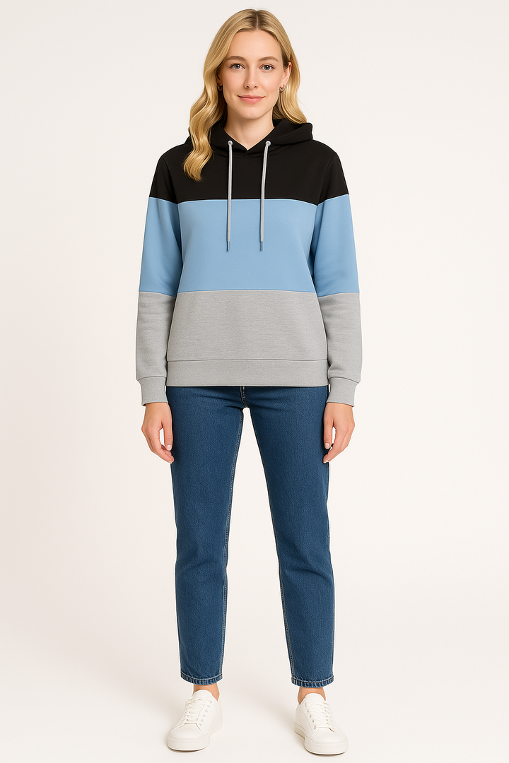 Women’s Color Block Relaxed Fit Sweatshirt