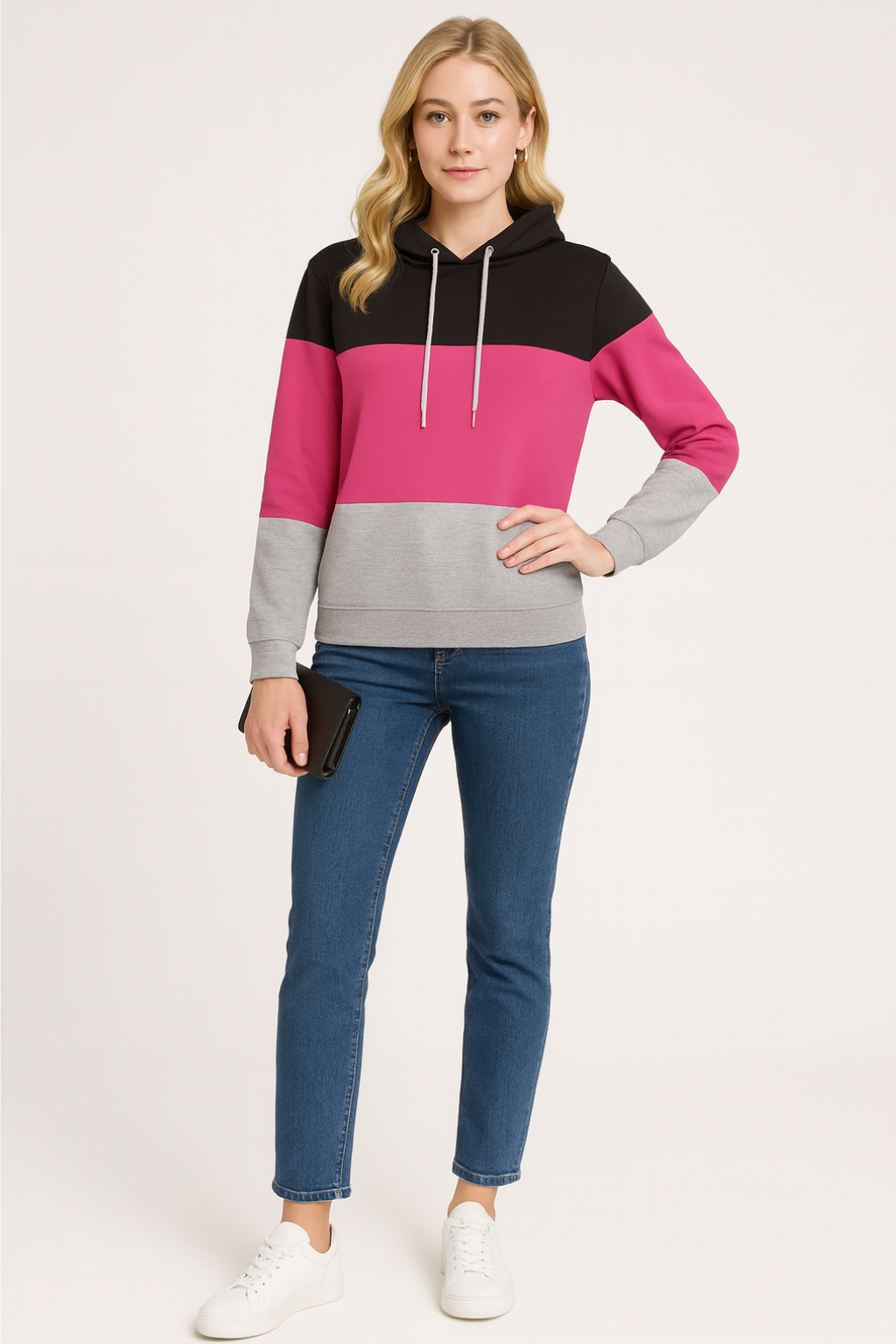 Women’s Color Block Relaxed Fit Sweatshirt