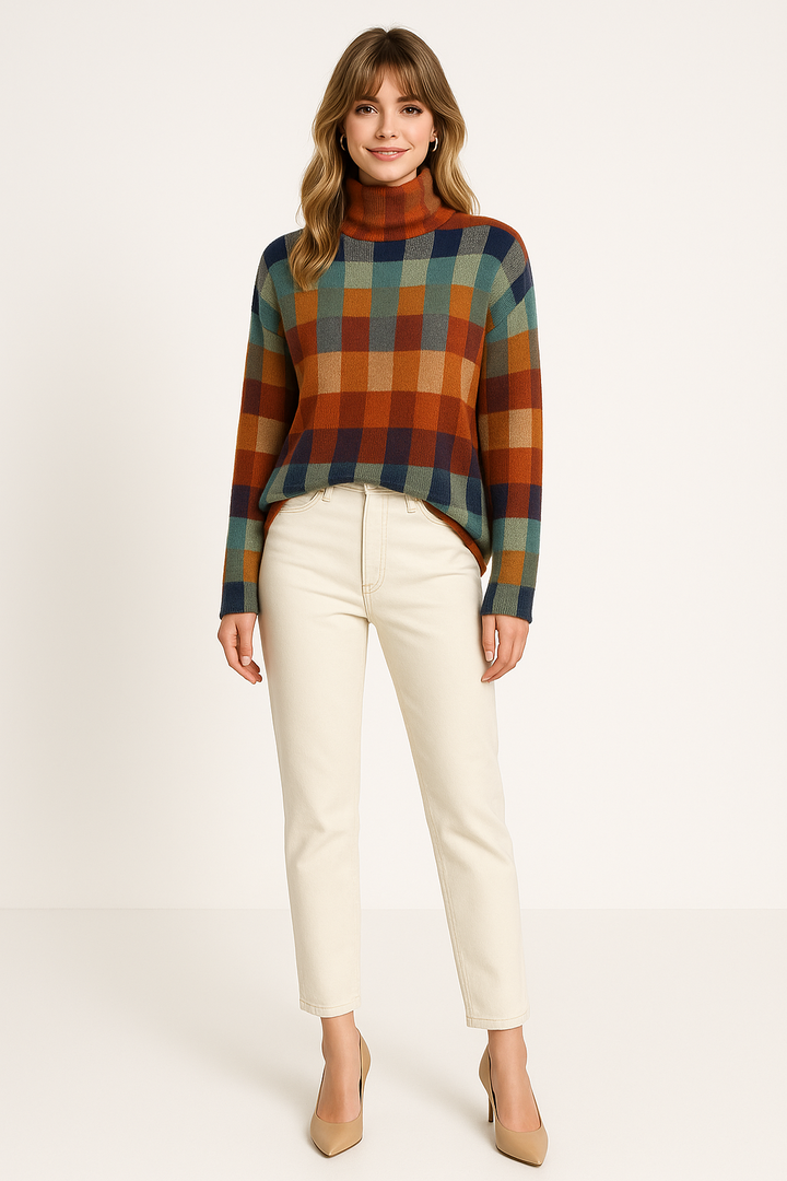 Women's Colorful Knit Sweater