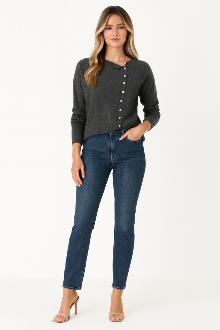 Women's Cozy Button Sweater