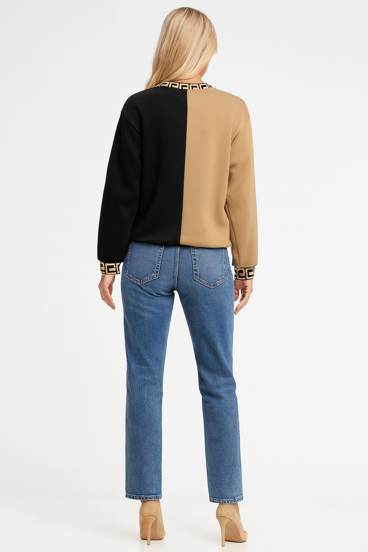 Women's Cozy Round Neck Sweater for Winter Wear