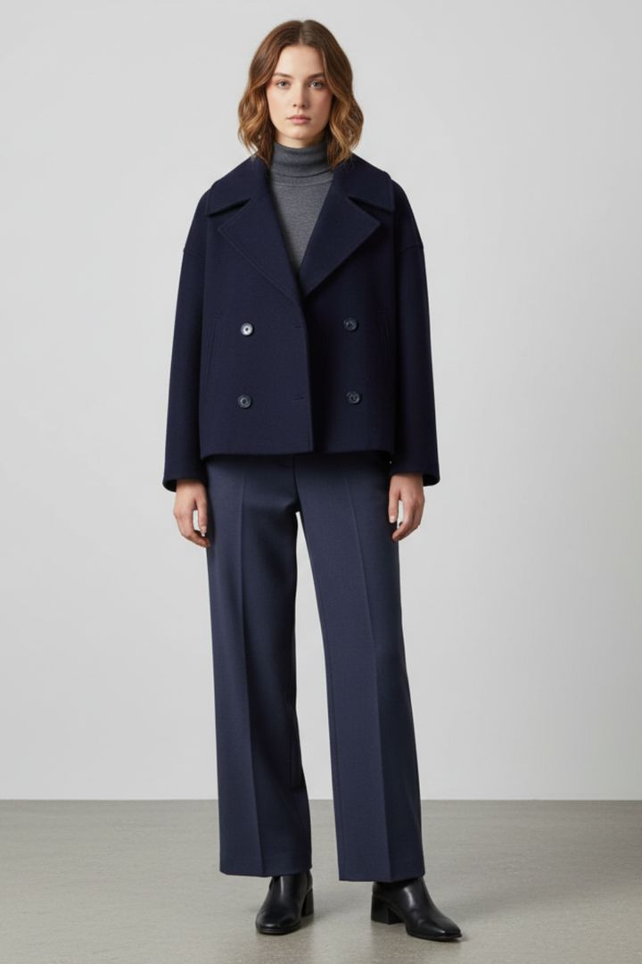 Women’s Double-Breasted Cropped Jacket