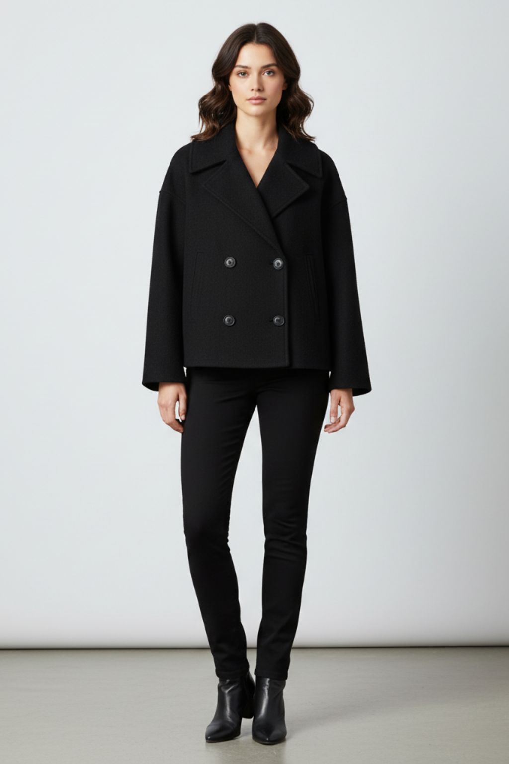 Women’s Double-Breasted Cropped Jacket