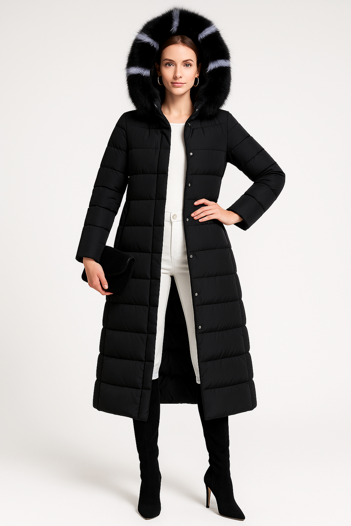 Women's Elegant Long Puffer Coat