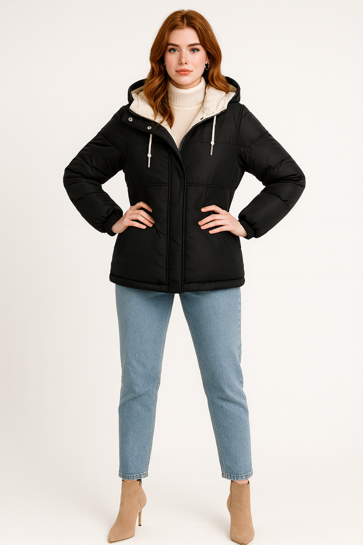 Women's Fleece-Lined Hooded Jacket