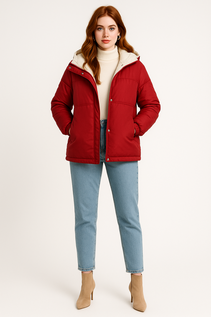 Women's Fleece-Lined Hooded Jacket