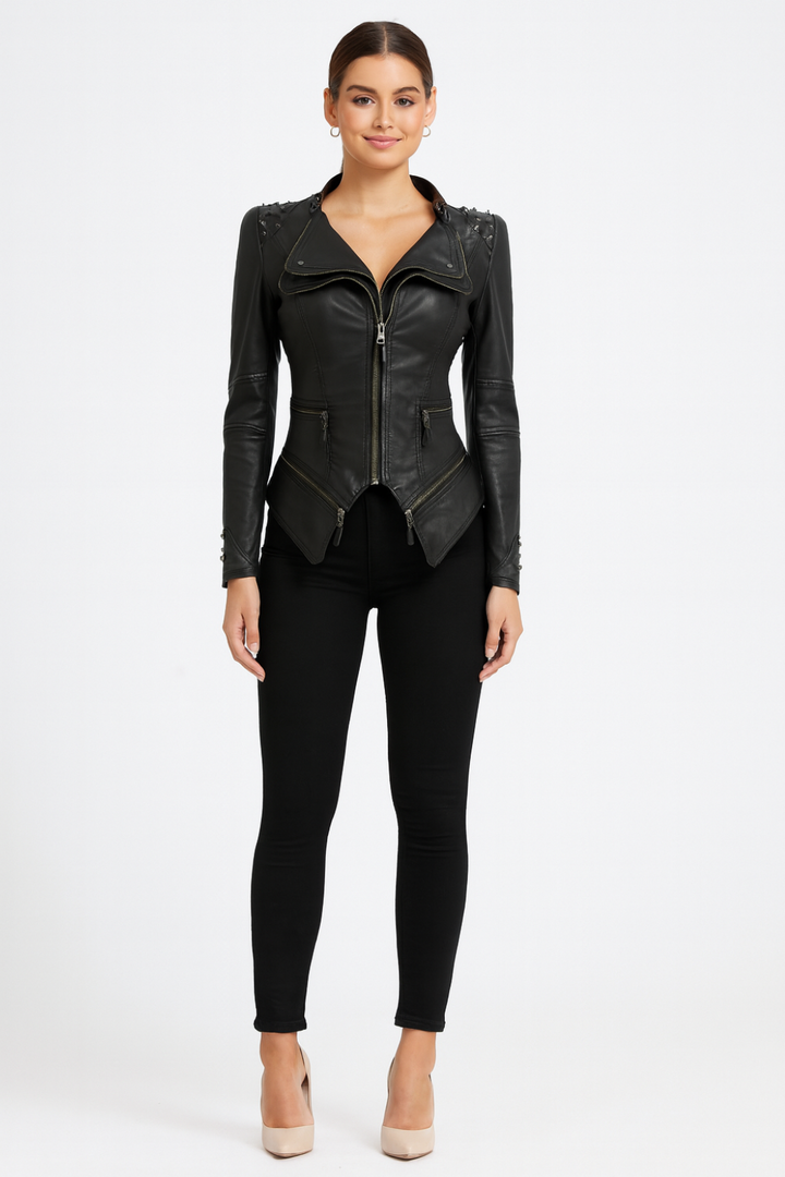 Women’s Gothic Leather Jacket