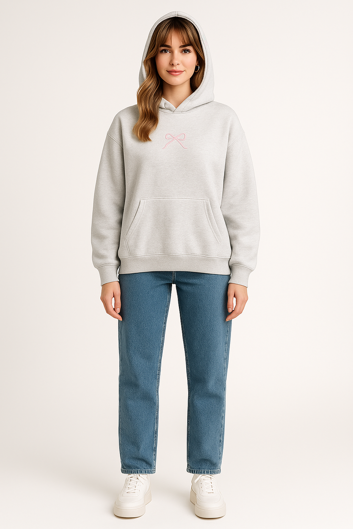 Women's Hoodie with Bow Detail
