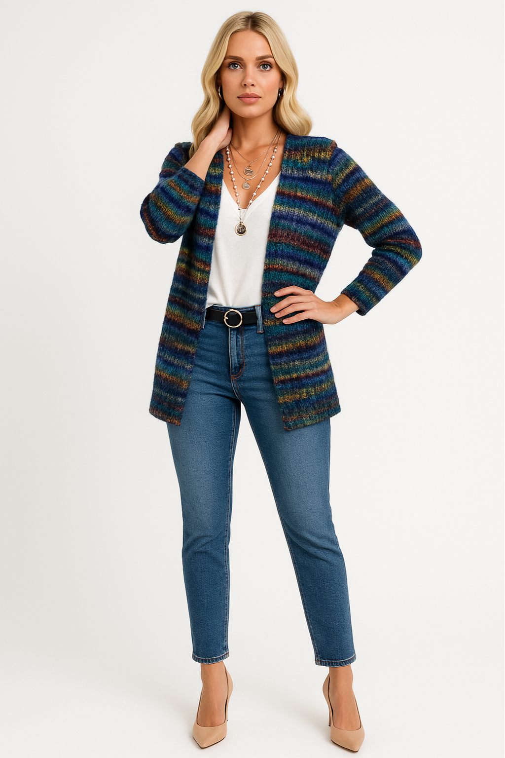 Women’s Knit Cardigan Elegant Everyday Layer