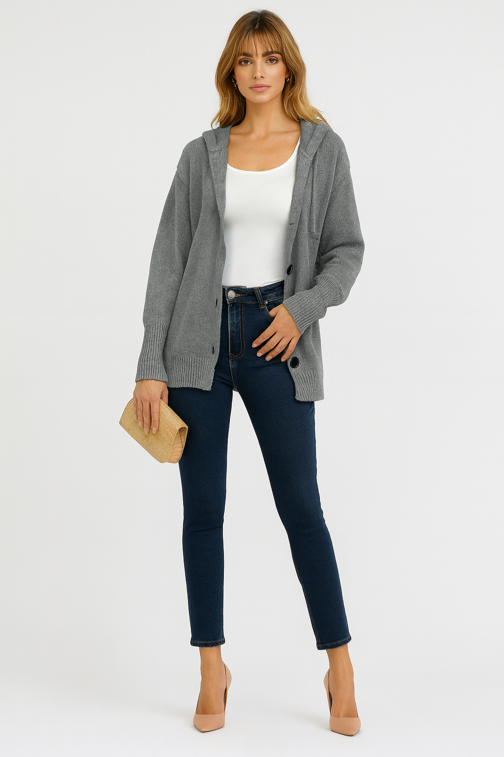Women's Knit Hooded Sweater