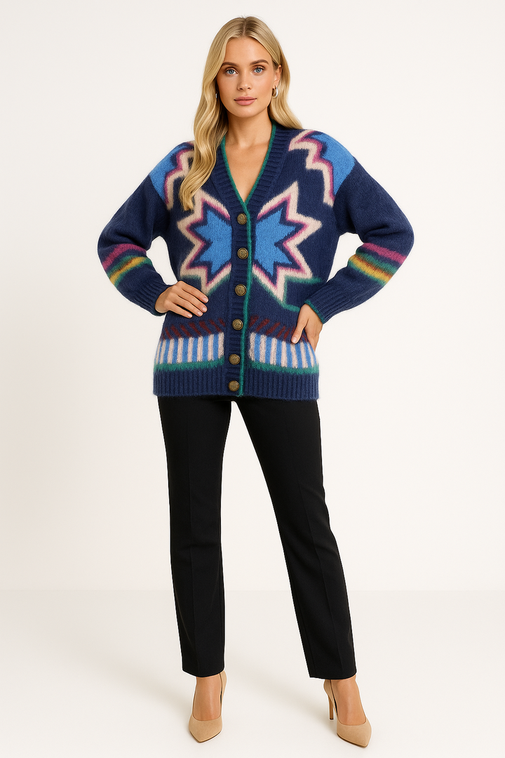 Women's Lightweight Printed Cardigan