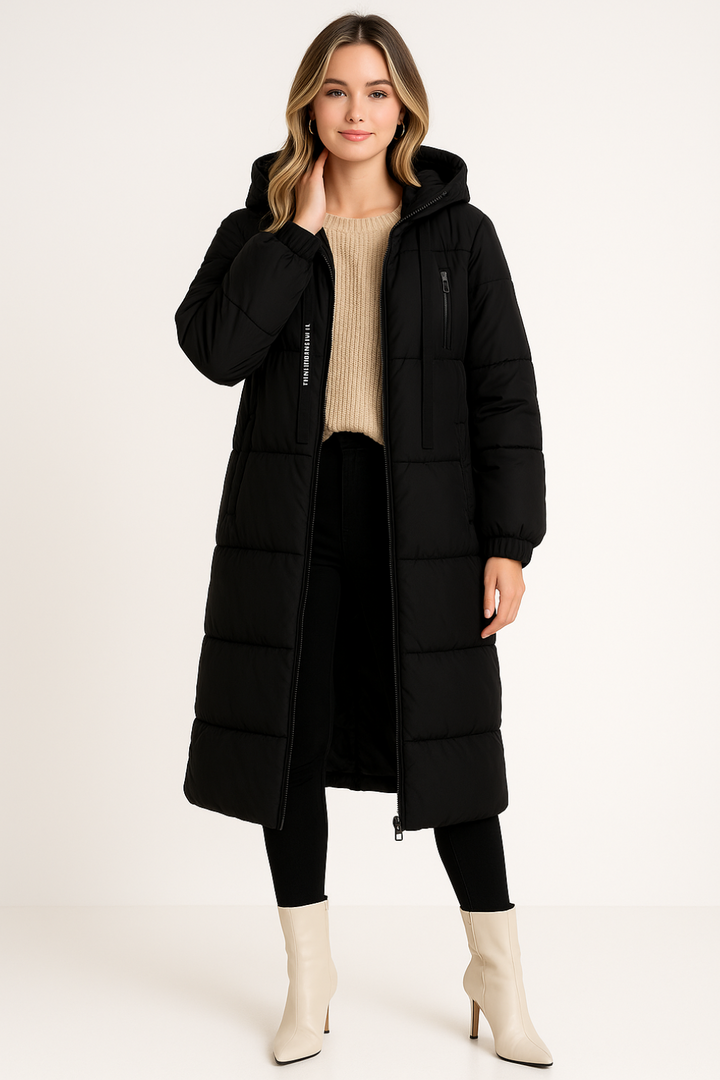 Women's Long Hooded Parka Jacket