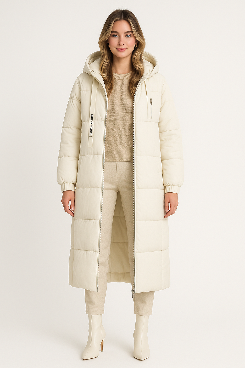 Women's Long Hooded Parka Jacket