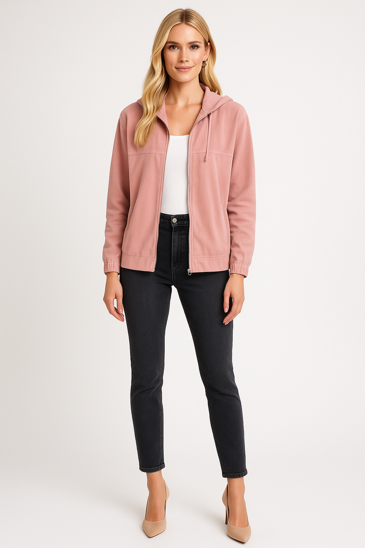 Women’s Long Sleeve Hooded Zip Jacket