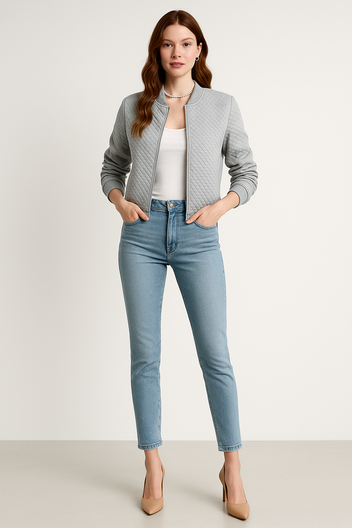 Women’s Long Sleeve Transitional Bomber Jacket