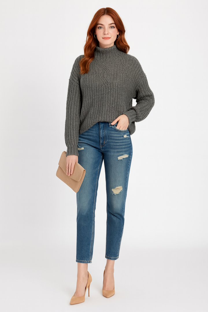 Women's Loose Casual Knit Sweater