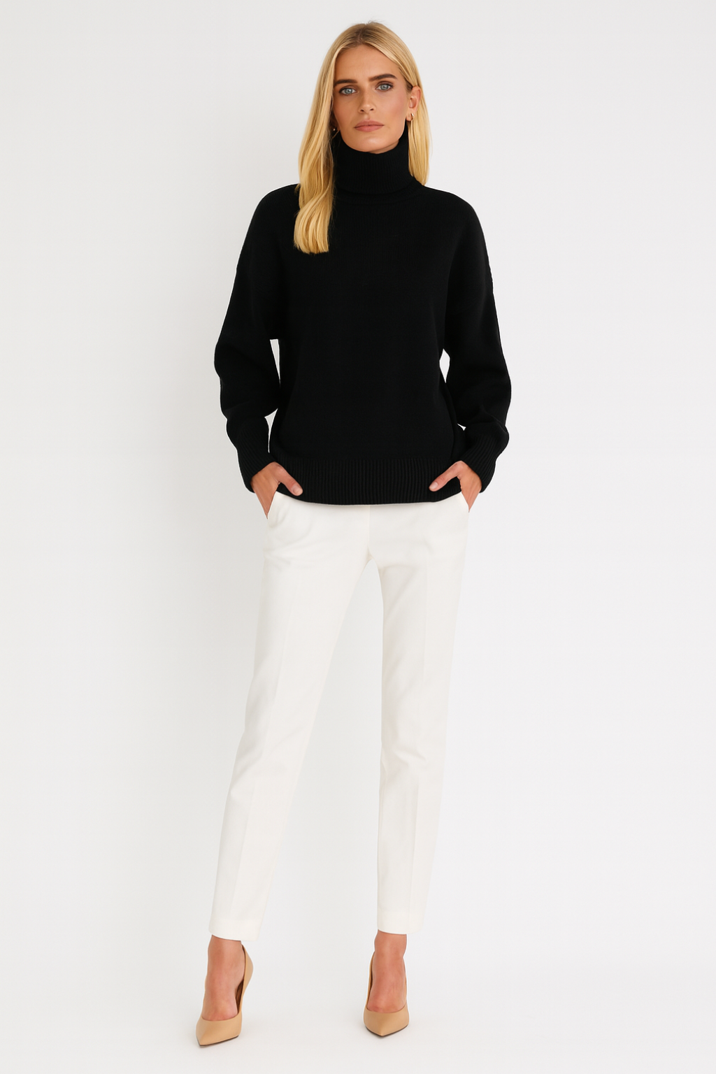 Women’s Loose Fit Turtleneck Sweater