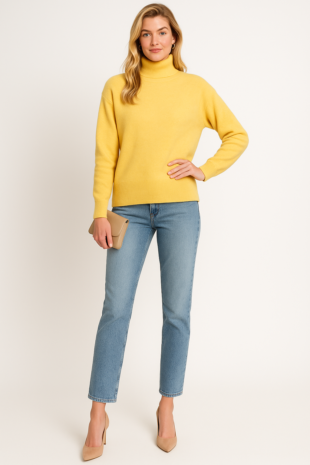 Women’s Loose Fit Turtleneck Sweater