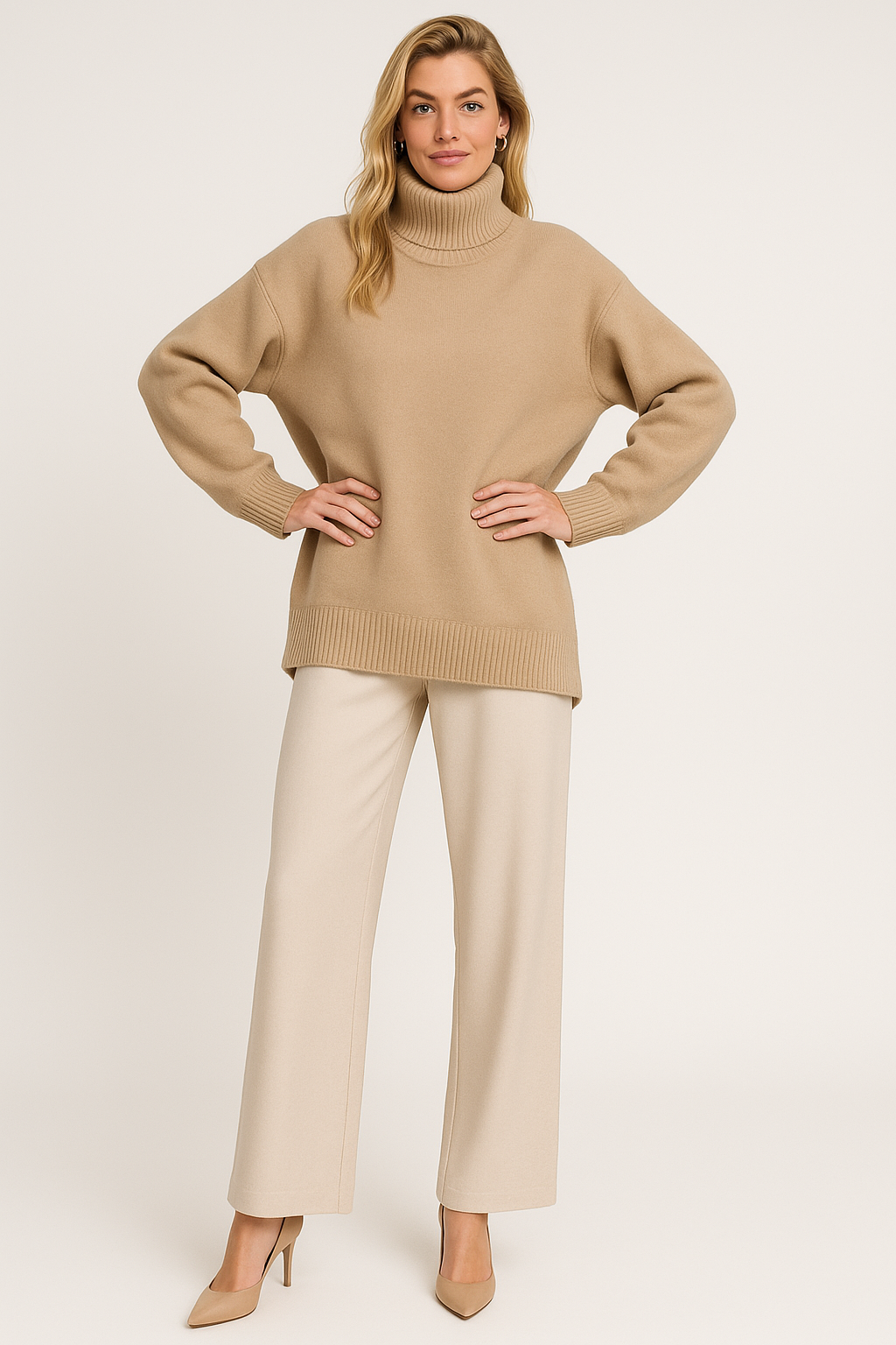 Women’s Loose Fit Turtleneck Sweater
