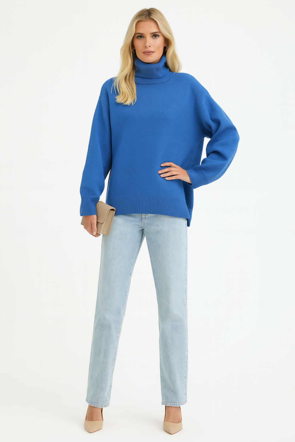 Women’s Loose Fit Turtleneck Sweater