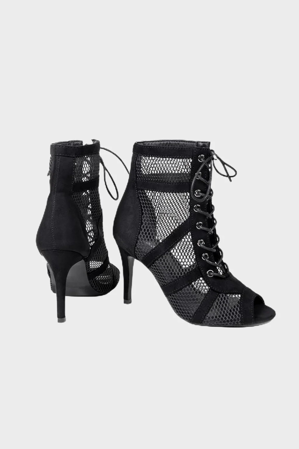 Women’s Mesh Lace-Up Stiletto Sandals