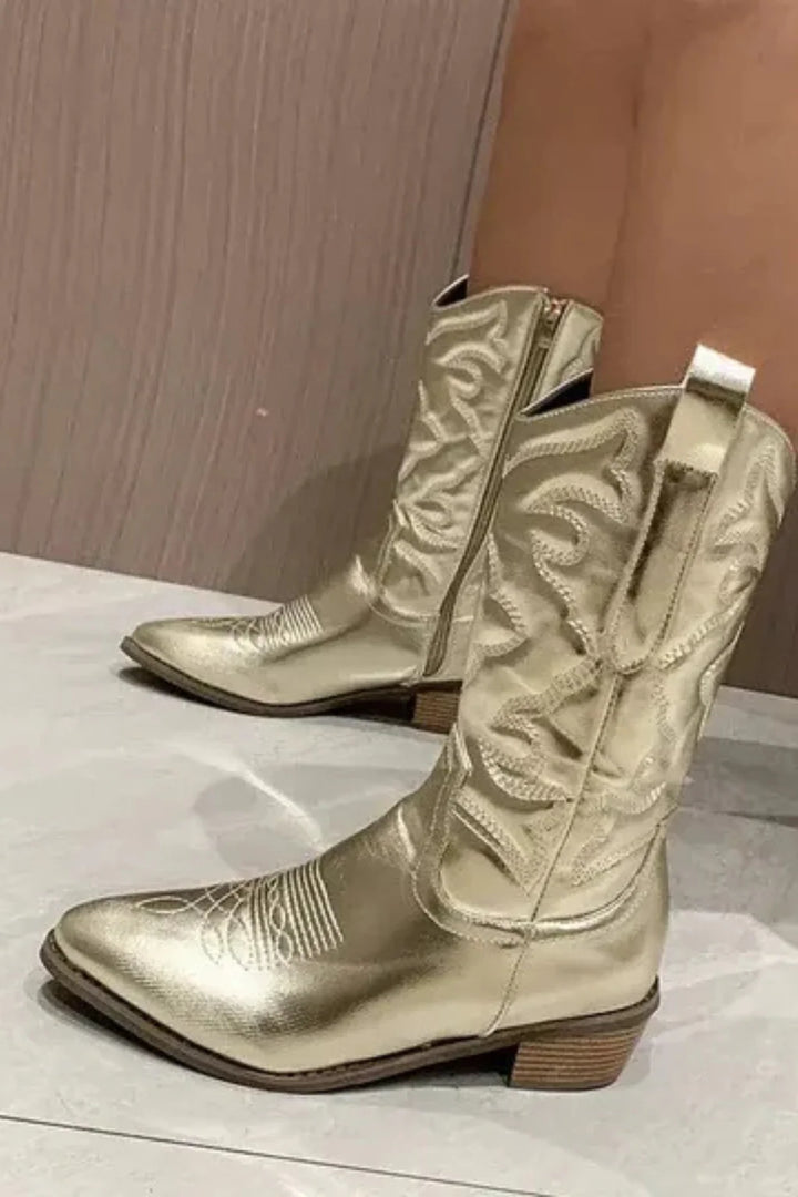 Women’s Mid-Calf Western Stitch Cowboy Boots