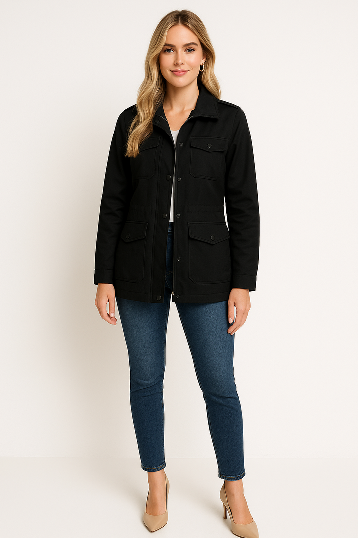 Women’s Modern Chic Jacket with Zipper