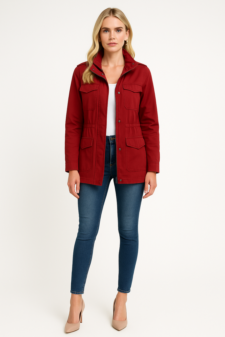 Women's Modern Chic Jacket with Zipper