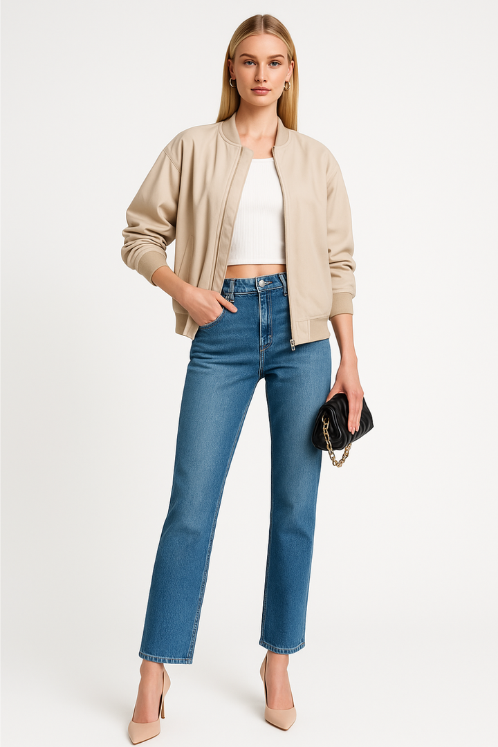 Women’s Oversized Leather Jacket