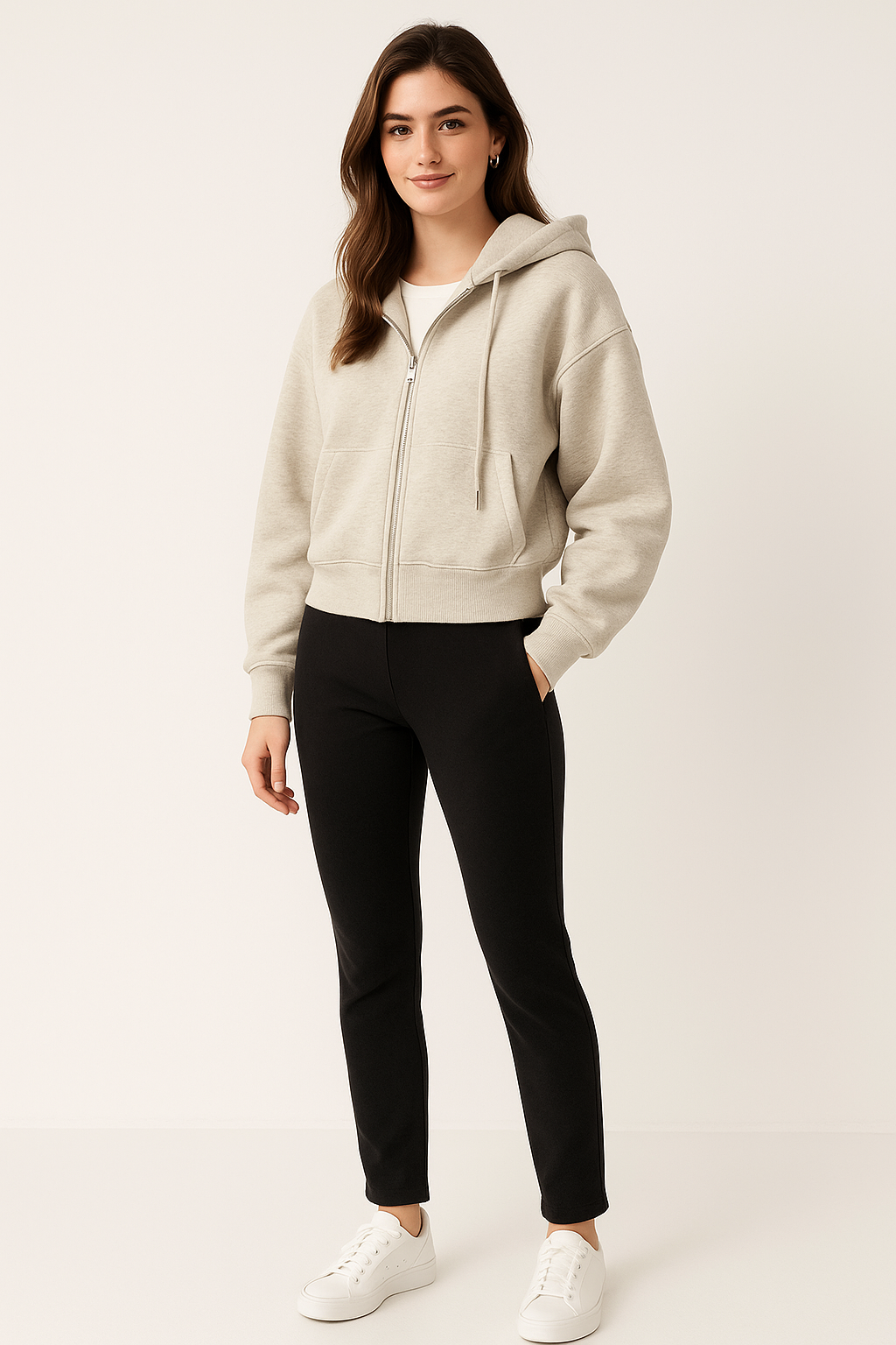 Women’s Oversized Hooded Short Jacket