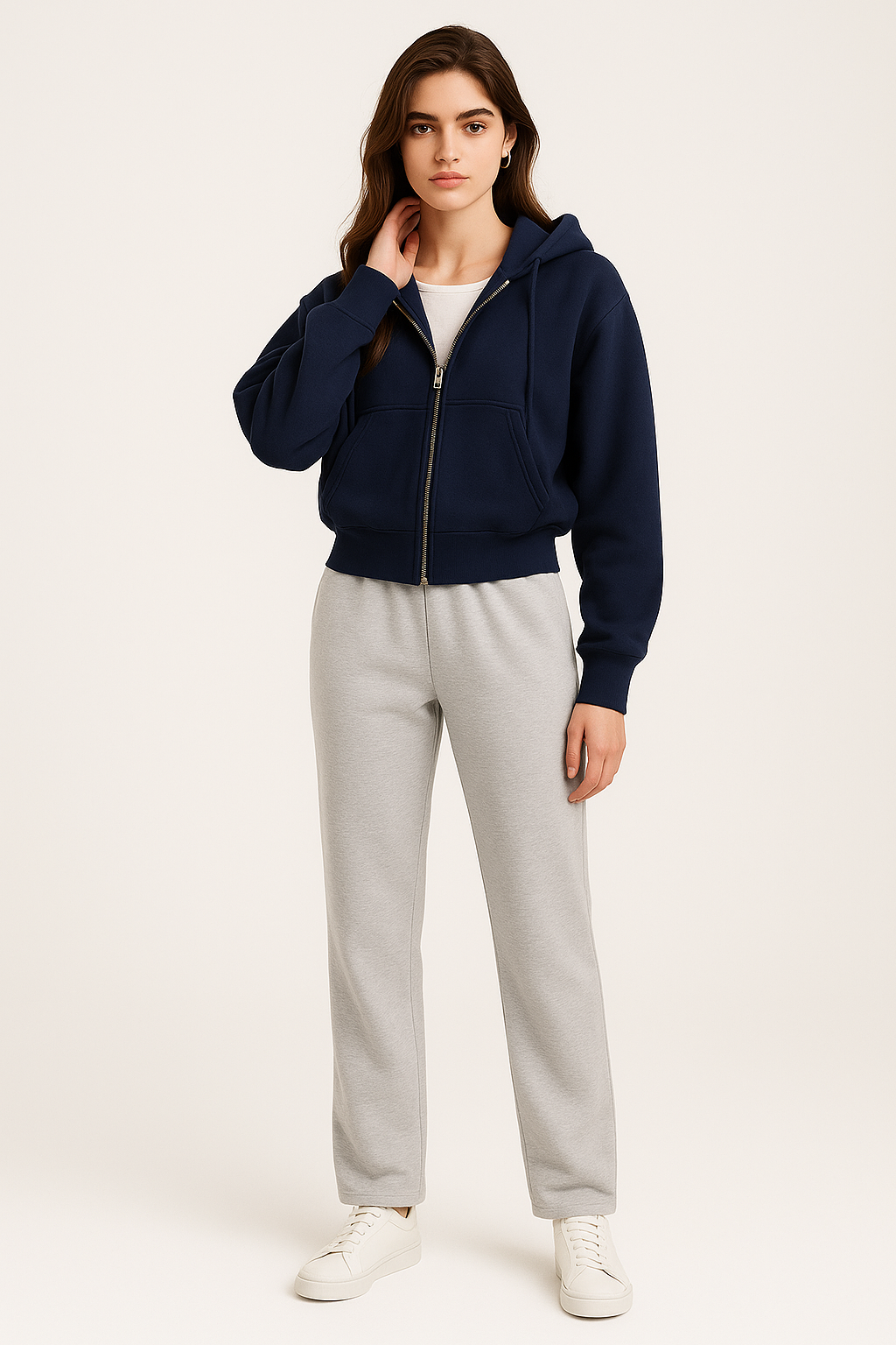 Women’s Oversized Hooded Short Jacket