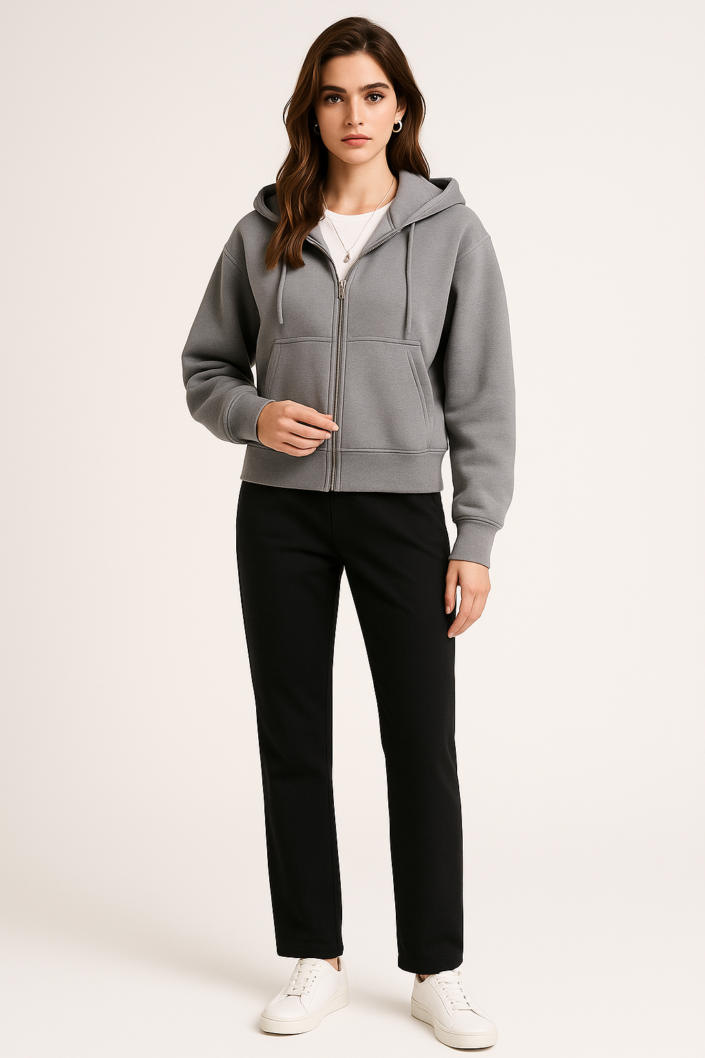 Women’s Oversized Hooded Short Jacket