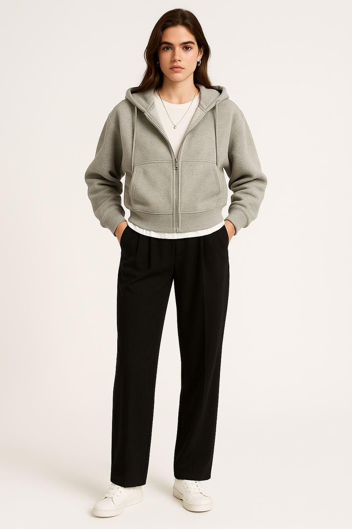 Women’s Oversized Hooded Short Jacket
