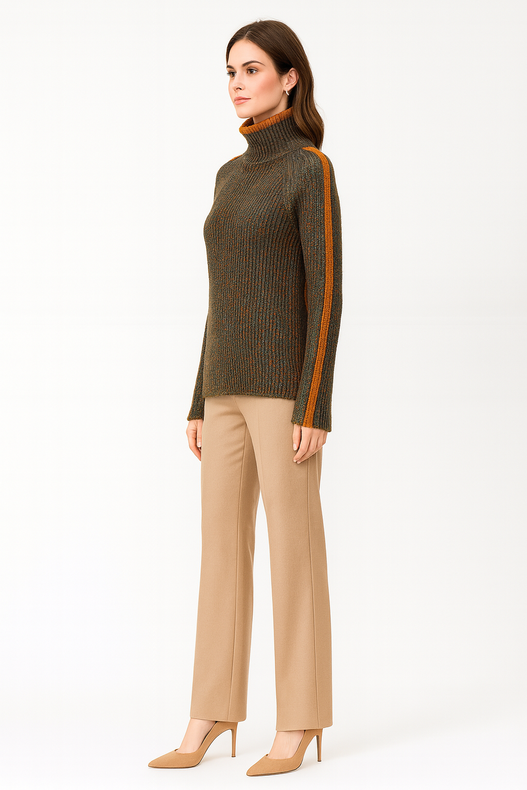 Women's Oversized Turtleneck Sweater