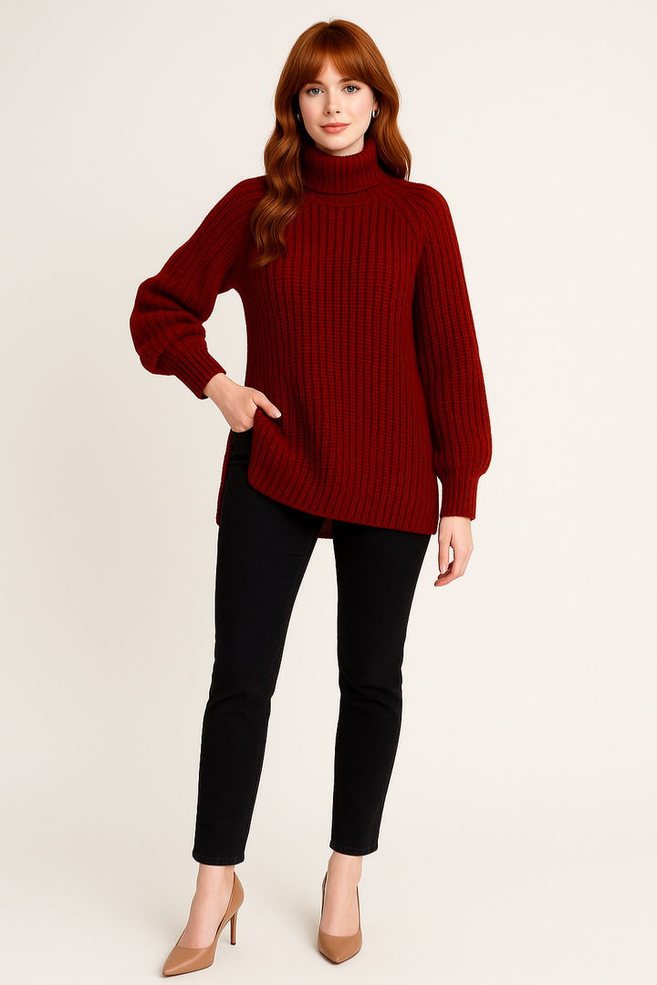 Women's Ribbed Knit Sweater