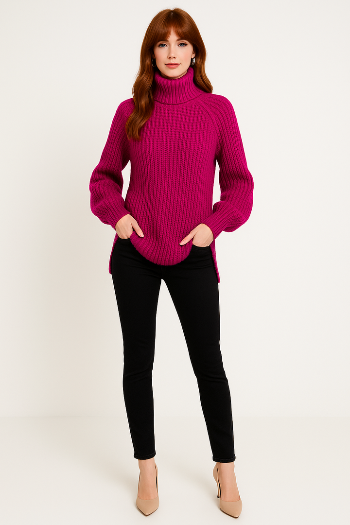 Women's Ribbed Knit Sweater