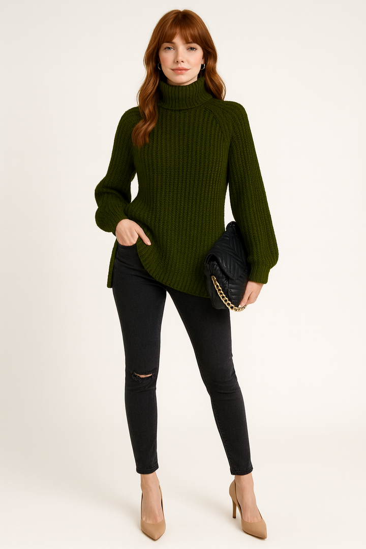 Women's Ribbed Knit Sweater