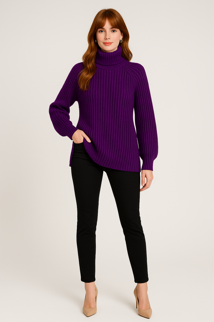 Women's Ribbed Knit Sweater