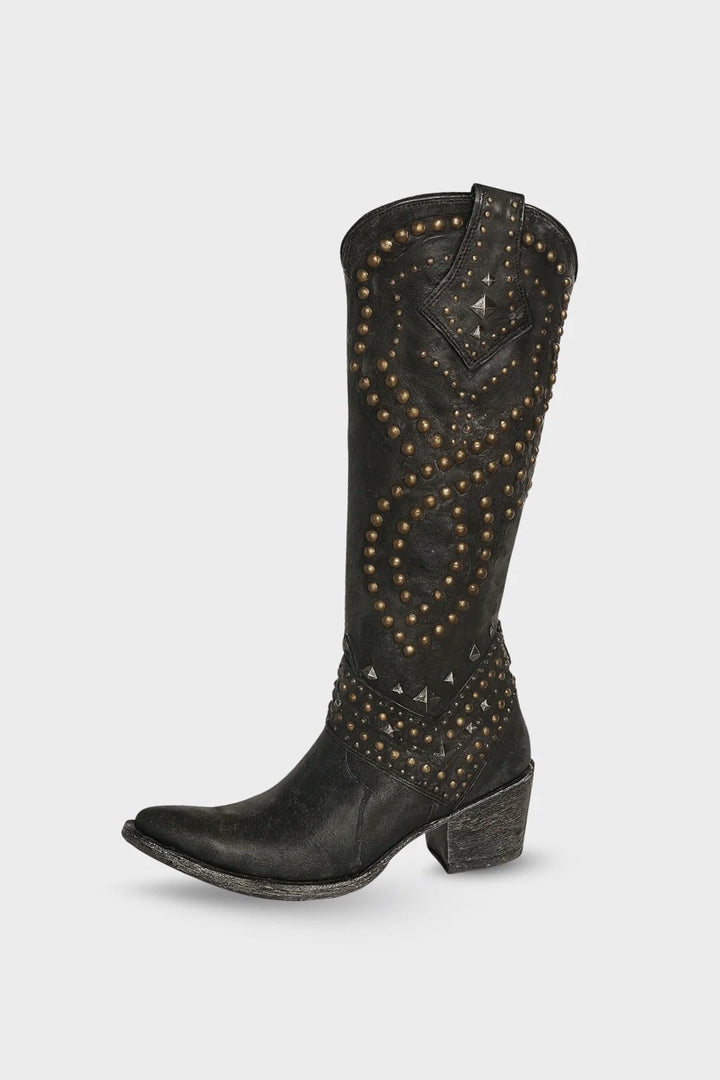 Women’s Rivet-Detail Knee-High Boots