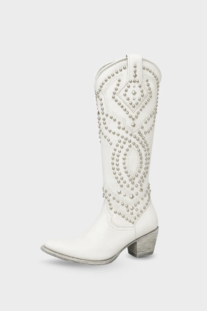 Women’s Rivet-Detail Knee-High Boots