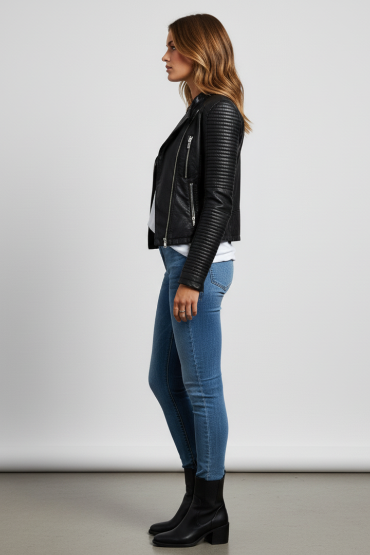 Women’s Sleek Leather Jacket