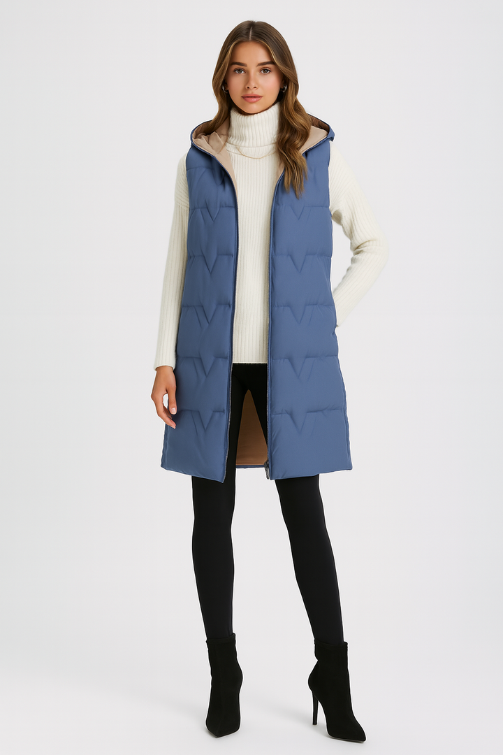 Women's Slim Fit Hooded Vest
