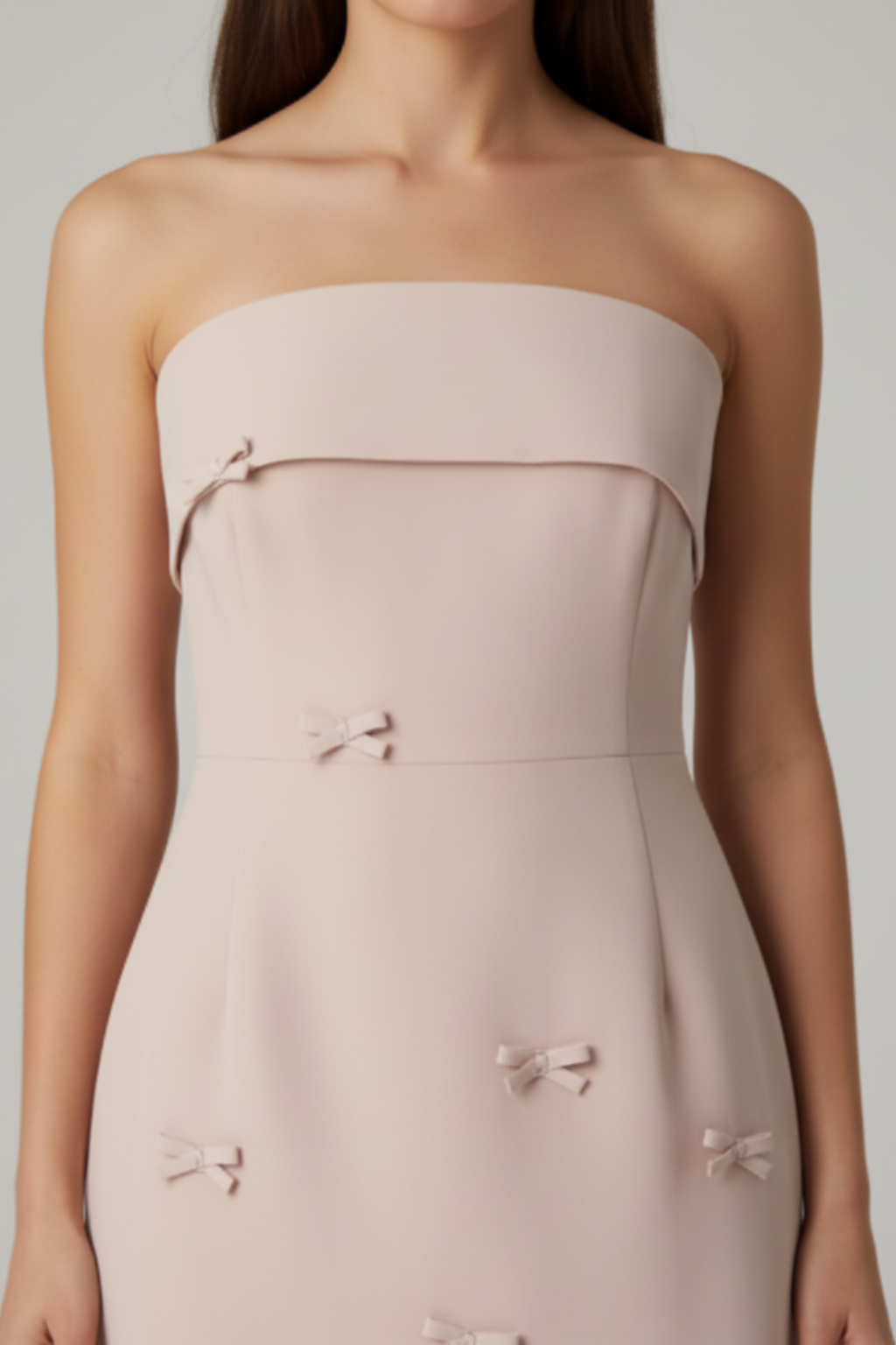 Women’s Flattering Mini Dress with Bow Design