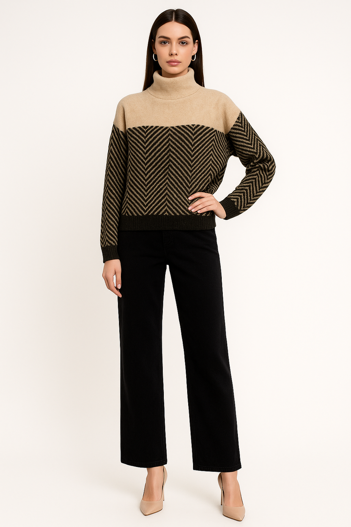 Women's Striped Knit Sweater